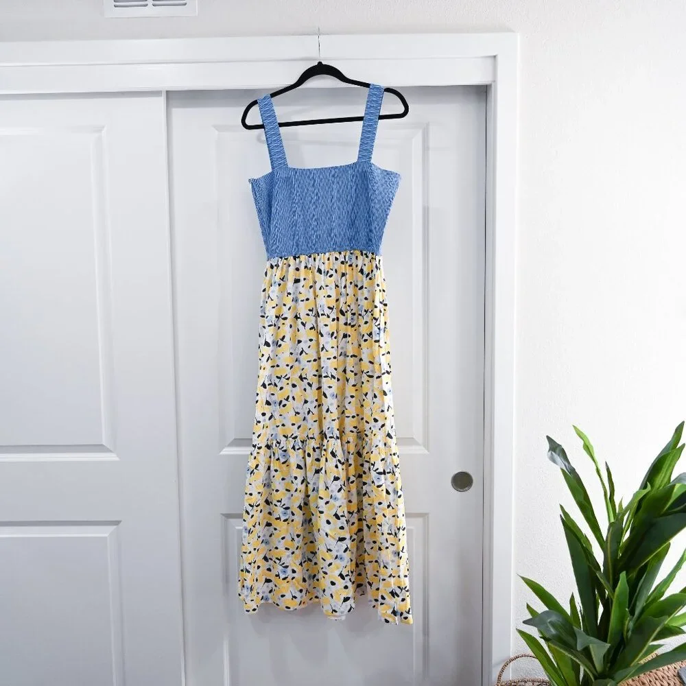 Tanya Taylor Size XL Gianna Printed Midi Dress - Picture 4 of 10